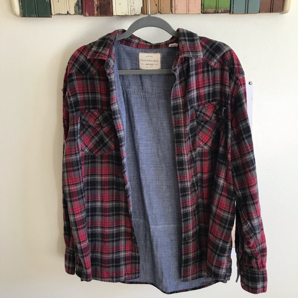 Red flannel button up